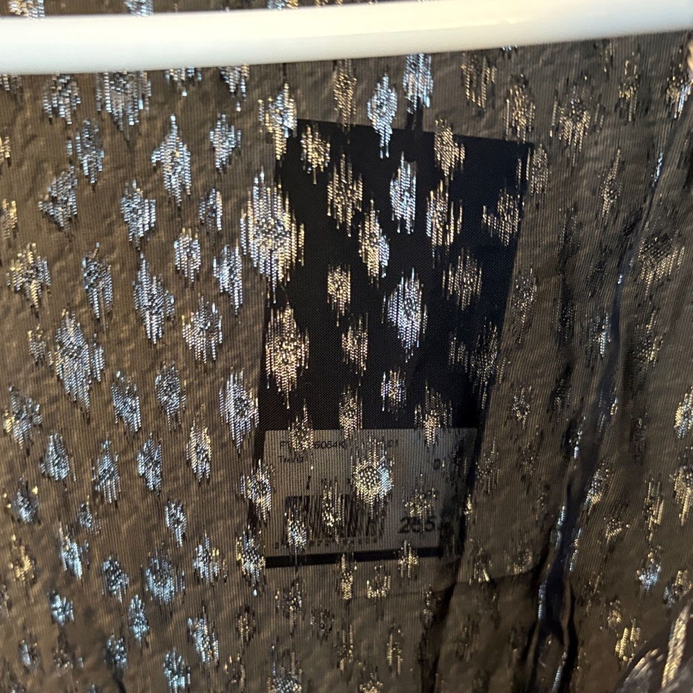 The Kooples Black and Silver Patterned Blouse - Picture 8 of 12